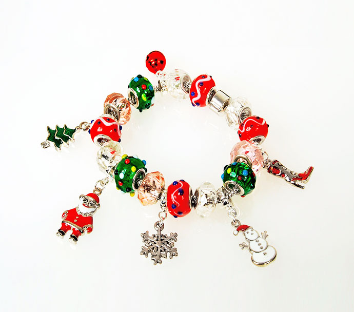 Pulsera de charms de colores