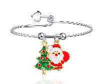 pulsera imperdible figuras de la navidad